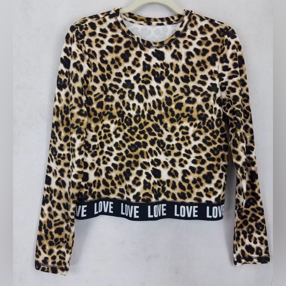 Soho Apparel Animal Print Long Sleeve Tee